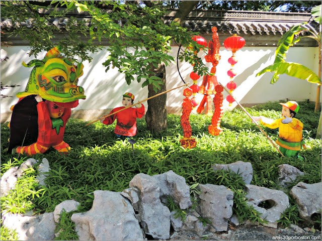 Linternas del Gardens of Lighten en el Jardín Chino, Montreal