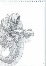 01-A-Reflective-Death-Rustam-QBic-Рустам-Салемгараев-Surrealism-that-Tells-a-Story-Through-Drawings