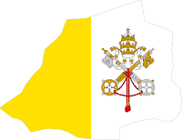 Mapa da bandeira do Vaticano