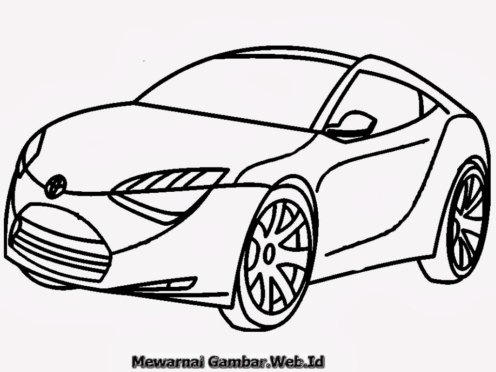  Gambar  Mewarnai Mobil  Xenia MEWARNAI GAMBAR 