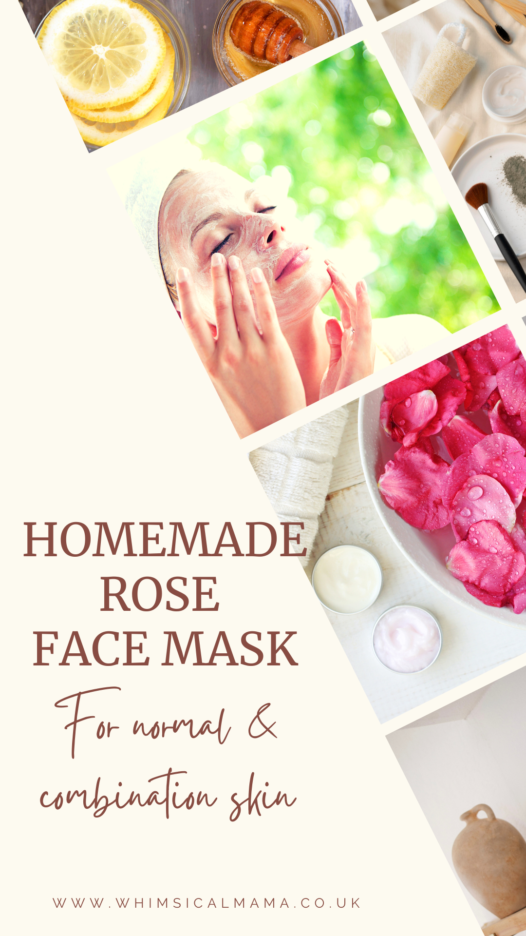 Homemade Rose Face Mask For Normal and Combination Skin