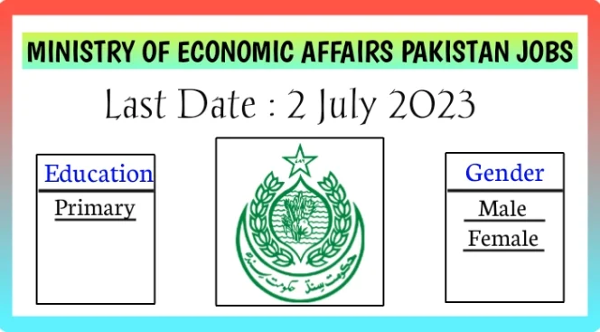 ministry of economic affairs pakistan jobs