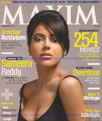 Sameera Reddy Sizzling Hot Deep Cleavage Boob Shw Scans from Maxim Magazine 2009