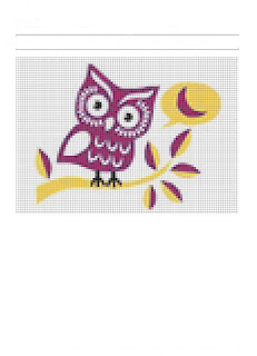 cross - stitch, embroidery, free, owl, pattern, anti stress, beads, bordeaux, digital, DIY, gift, girl, home decor, inspiration, leisure, lilac, 