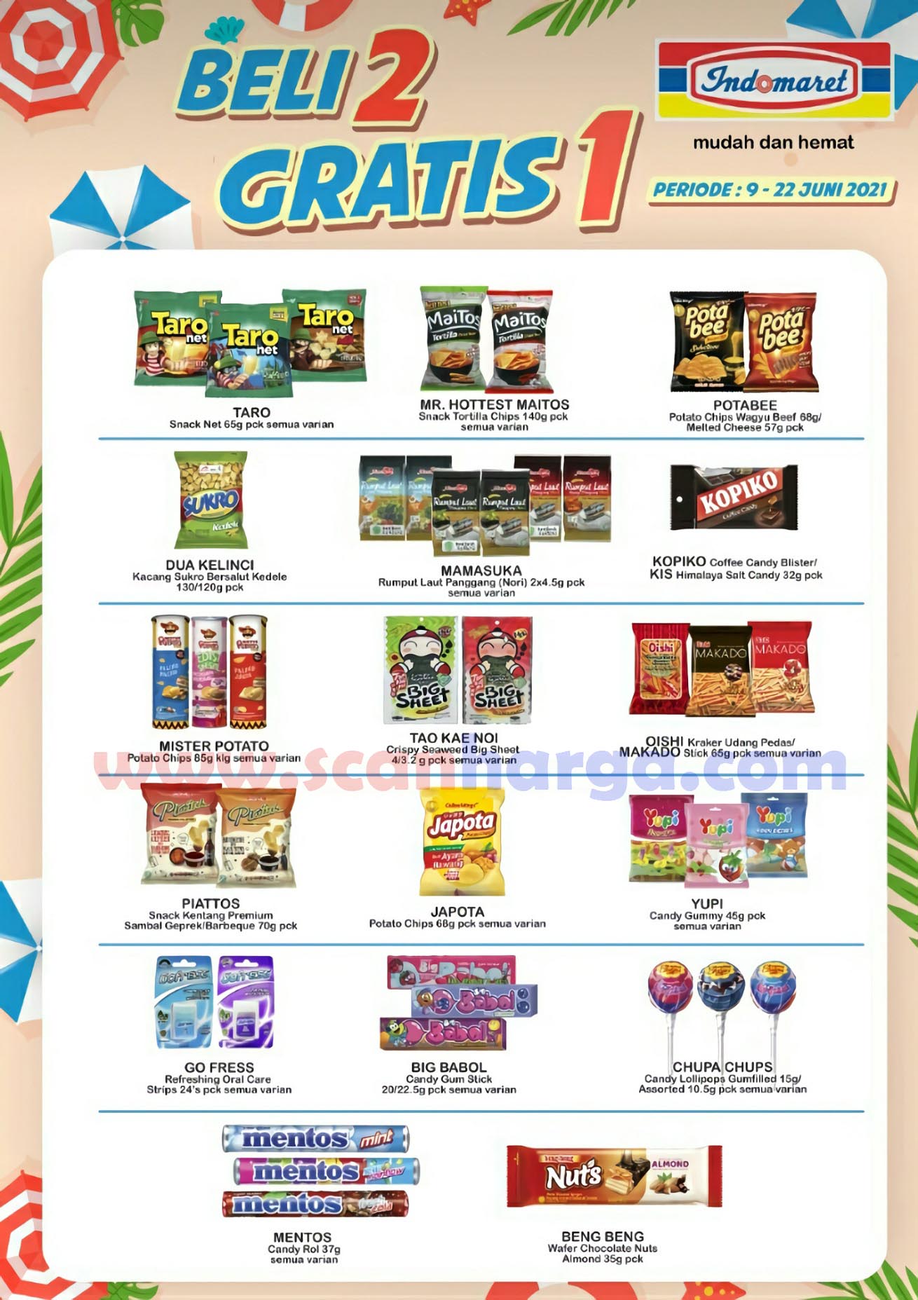 Katalog Indomaret Promo Beli 2 Gratis 1 Periode 09 - 22 Juni 2021