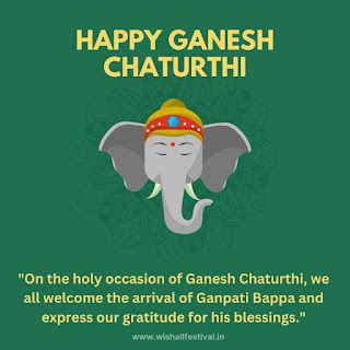 Ganesh chaturthi blessings quotes with images and quotes