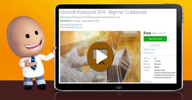[100% Off] Microsoft Powerpoint 2016 - Beginner To Advanced|Worth 200$