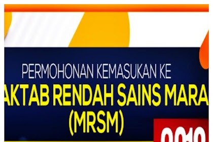 Mohon Mrsm Tingkatan 1 2017 : Permohonan Kemasukan Maktab Rendah Sains MARA (MRSM ... - Pemohon dari semenanjung malaysia mestilah memilih mrsm yang dinyatakan mengikut program (jadual 1) sebagai pilihan.