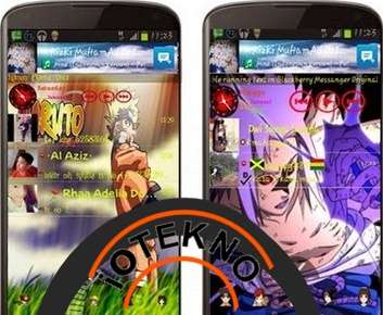 BBM MOD Transparan Tema Naruto v2.6.0.30 New 2015 