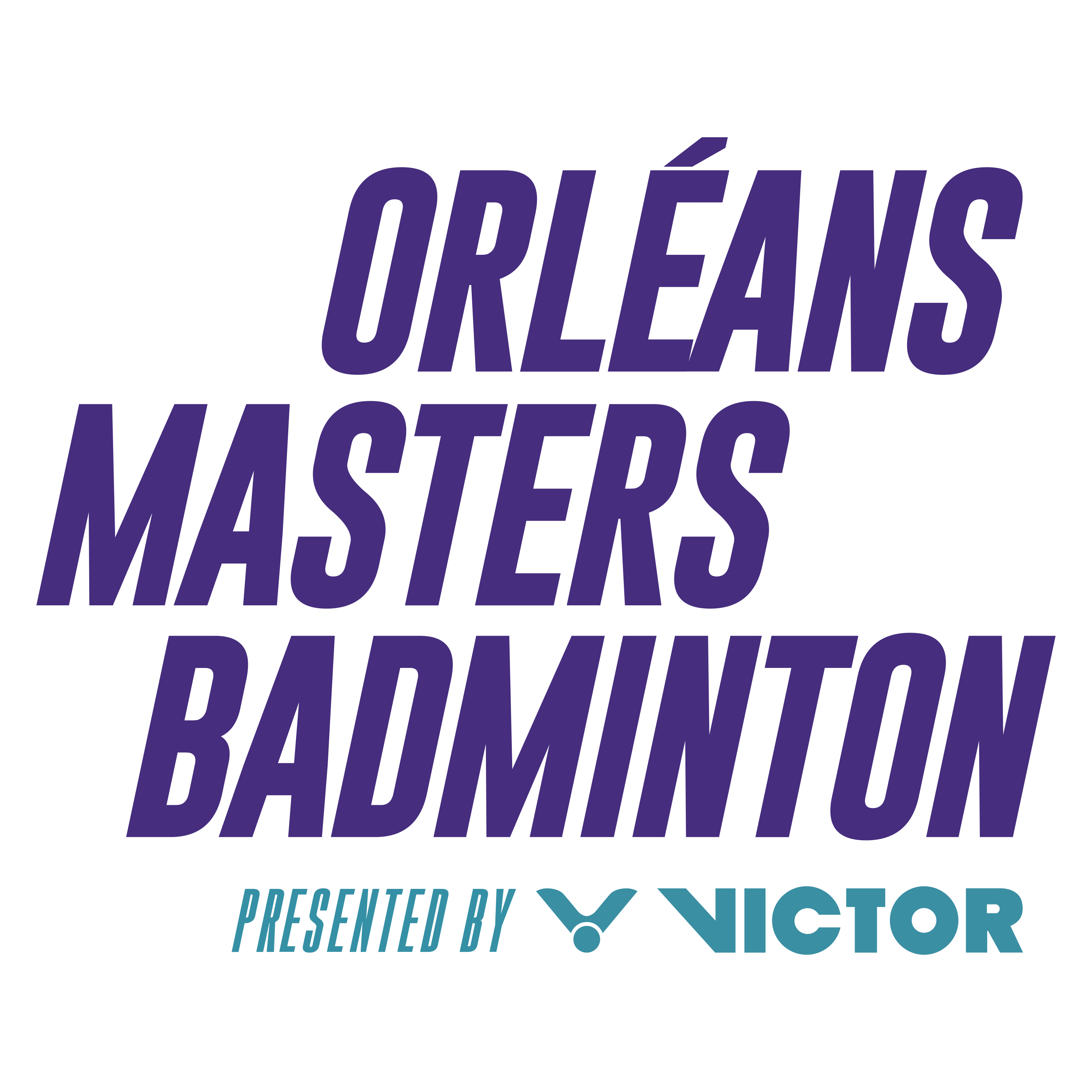 Orleans Masters Badminton Presented by VICTOR 2024 Logo Vector Format (CDR, EPS, AI, SVG, PNG)