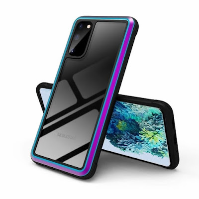 AMZLIFE Case with Metal Frame Bumper for Galaxy S20