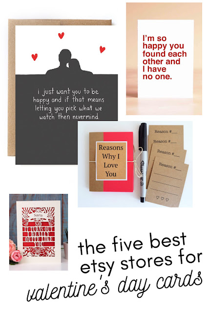 The Five Best Etsy Stores for Valentine's Day Cards