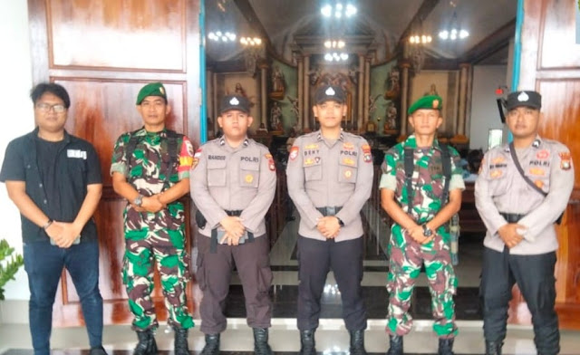 Di Natuna Personel TNI Dikerahkan Melaksanakan Pengaman Perayaan Ibadah Natal