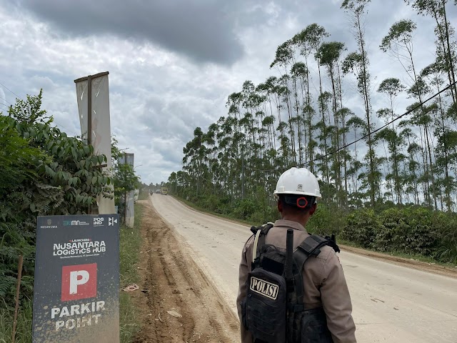 Guna Ciptakan Situasi Aman dan Kondusif, Satgas Ops Nusantara Mahakam Gelar Patroli Kamtibmas Di Sekitar Kawasan Pembangunan IKN