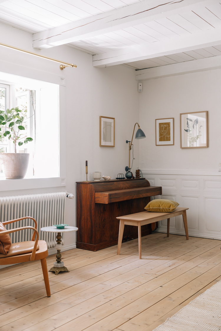 A Danish Country Home with a Striking Kitchen And Relaxing Garden!