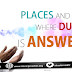 PLACES AND TIMES WHERE DU’AA’ IS ANSWERED