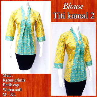  Model Blouse Batik Titi Kamal DBT 4243