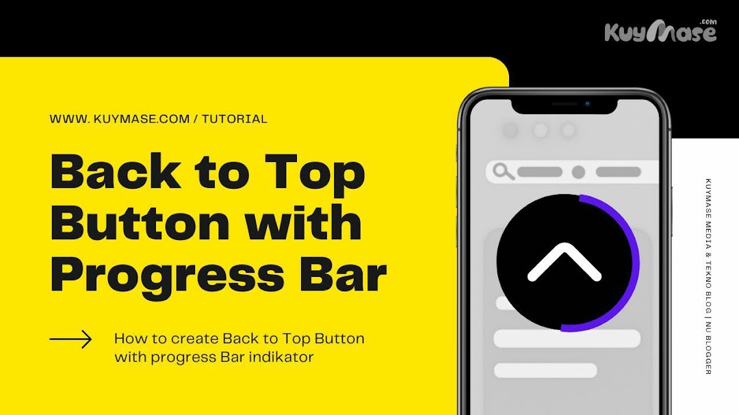 Back To Top Button dengan Animasi Progress Bar