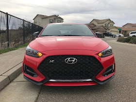 Front view of 2020 Hyundai Veloster N