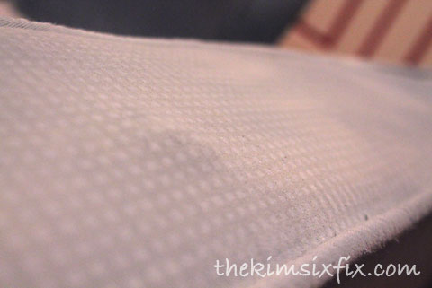 Painted upholstery after sanding