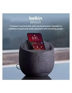 Smart Speaker + Wireless Charger Voice-Controlled 