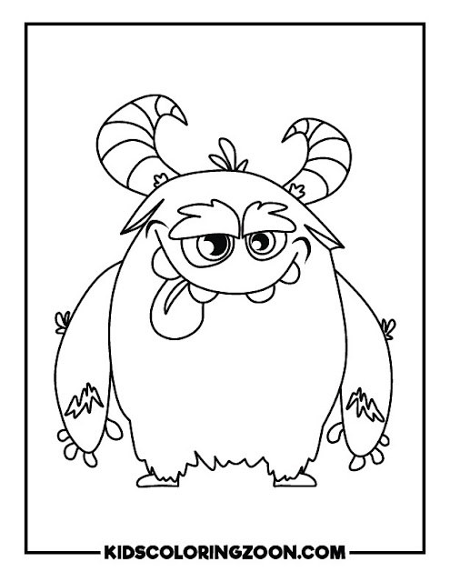 Coloring pages of monsters
