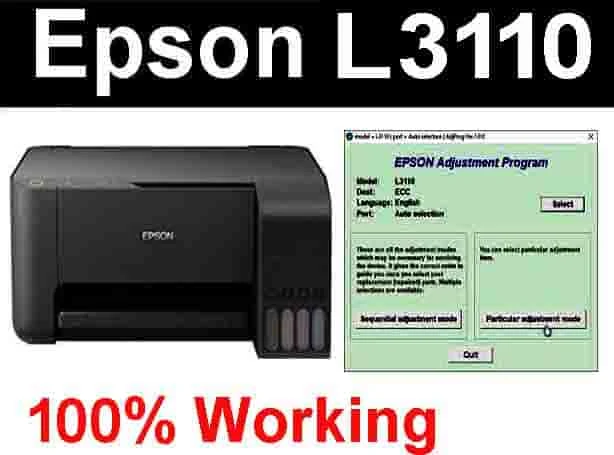 Epson L3110 Resetter Setup And Keygen Free Download 2020