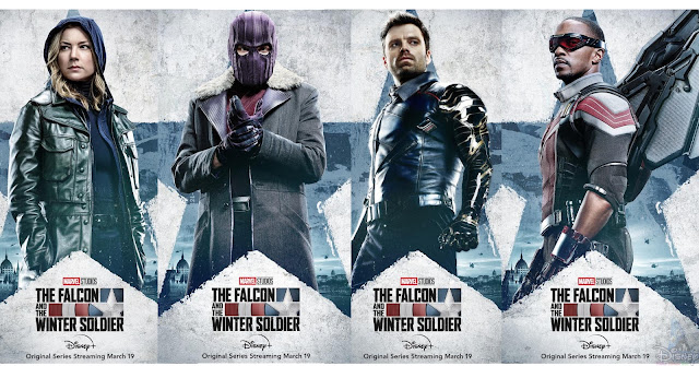 Marvel-Studios-The-Falcon-and-the-Winter-Soldier-Character-Posters, 迪士尼, 漫威, Disney Plus