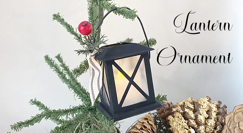 lantern ornament with overlay pin