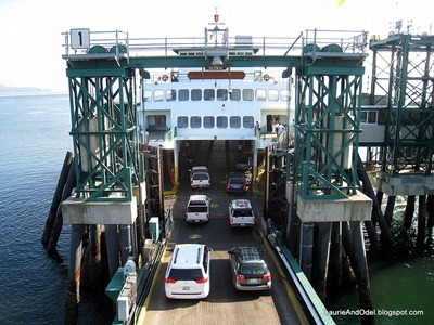 Cars onto Ferry