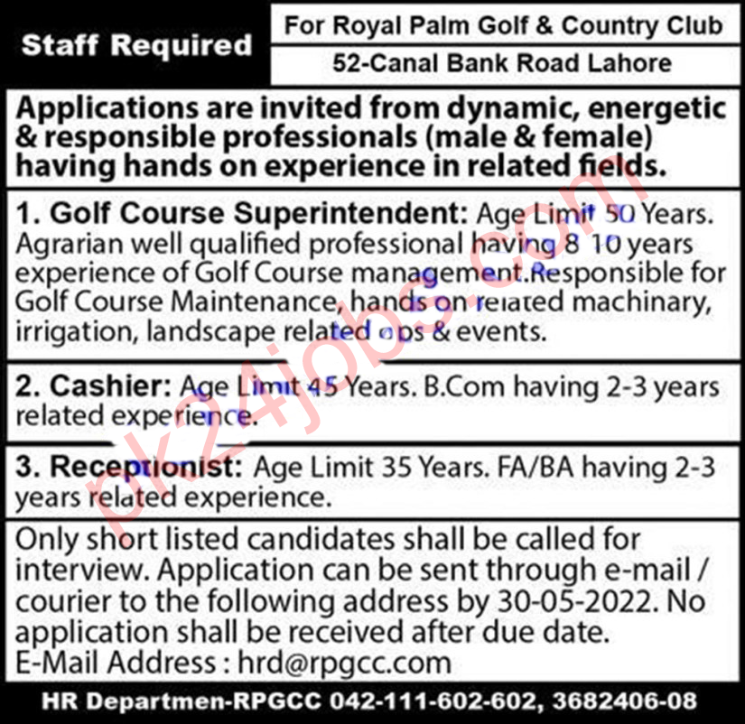 Country Club Jobs 2022 – Today Jobs 2022