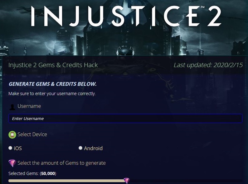 Injustice 2 Hack Cheat Get Unlimited Gems & Credits
