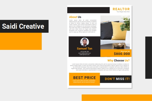 Free Realtor Flyer Template Word Document File Fully Editable Flyer