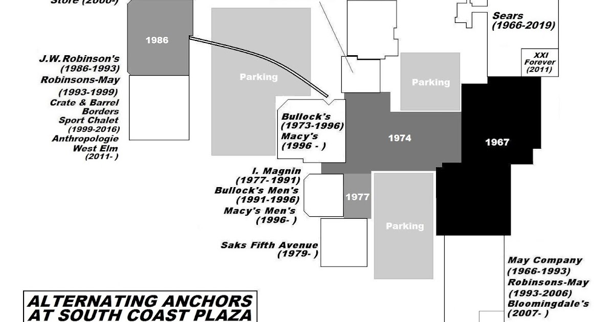 south coast plaza map