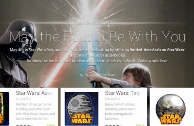 Peringati Star Wars Day, Google Play Store Obral Ragam Aplikasi Star Wars