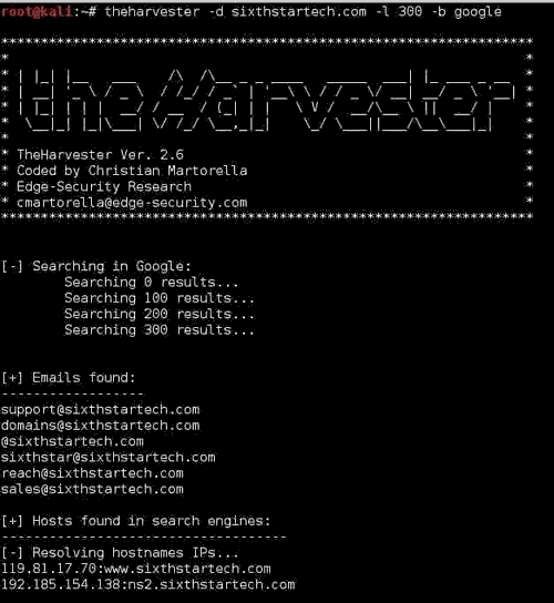 kali-linux-theharvester-tutorial- picateshackz.com