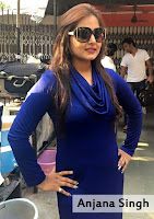 anjana singh ka photo, anjana singh neeli dress ka photo chashme ke saath