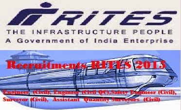 Recruitments for :Rail India Technical and Economic Service (RITES) 2015