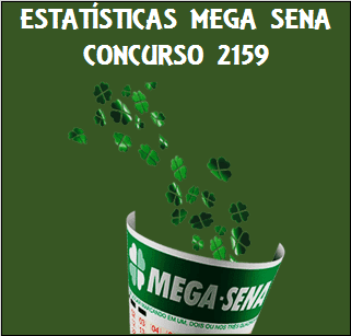 Estatísticas mega sena 2159 análises das dezenas