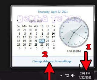 Merubah tanggal tahun di komputer