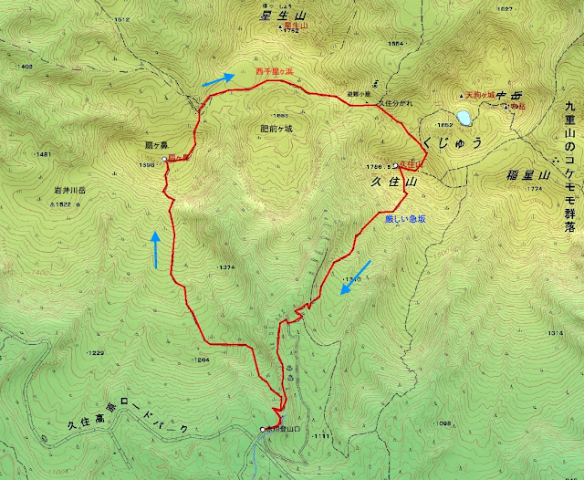 赤川〜扇ケ鼻〜久住山〜赤川