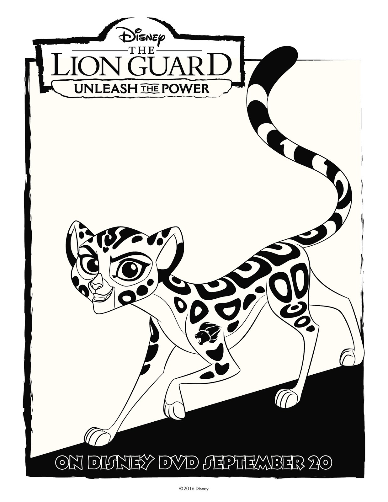 The Lion Guard Coloring Sheet Fuli