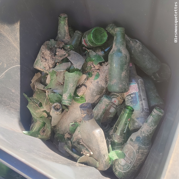 Heineken, déchets bouteilles en verre sur les plages de Marseille