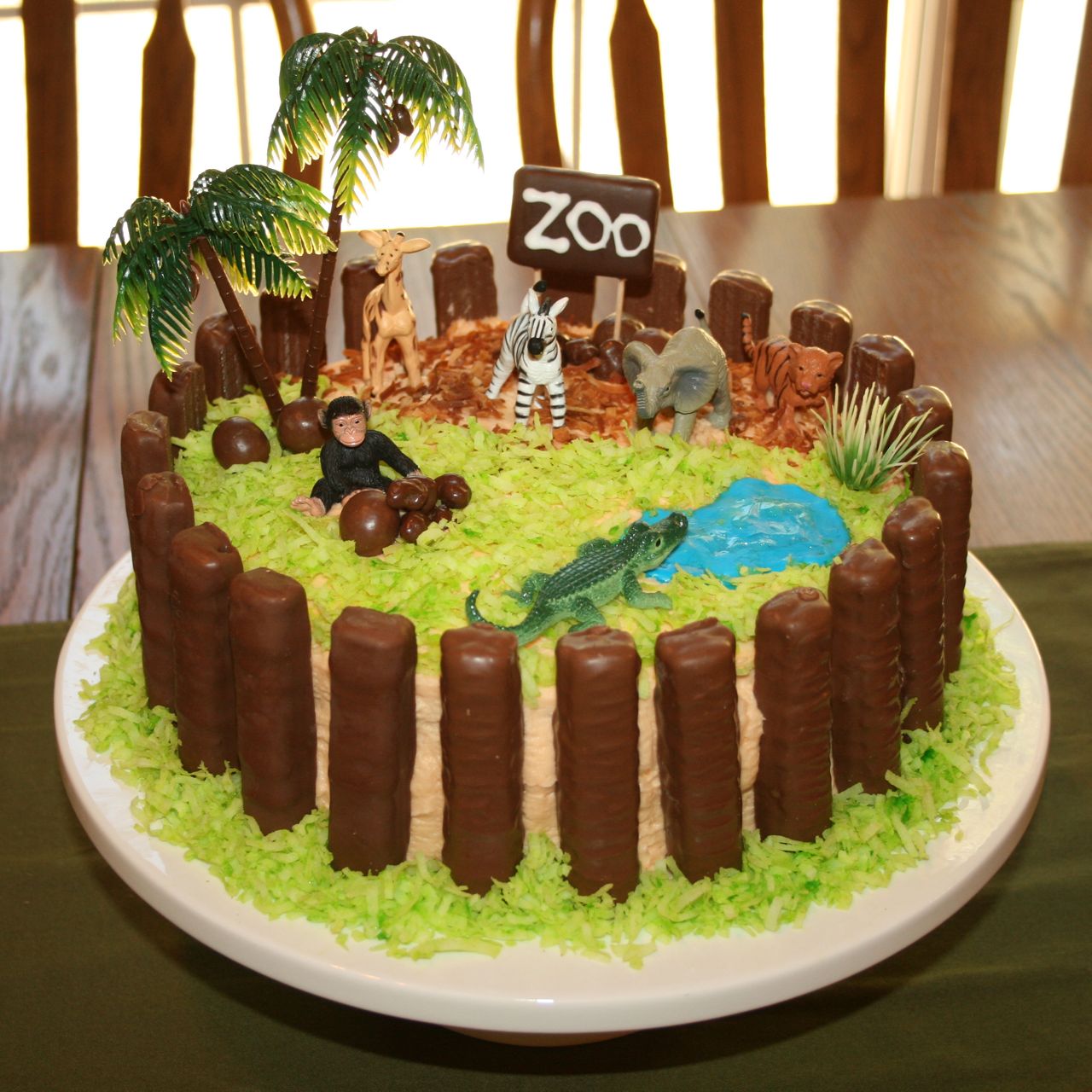 Shower of Roses A Zoo  Cake 