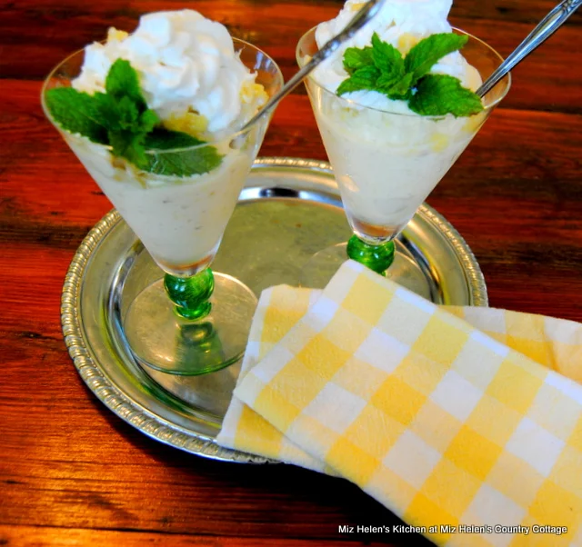 Pineapple Banana Freeze Dessert at Miz Helen's Country Cottage