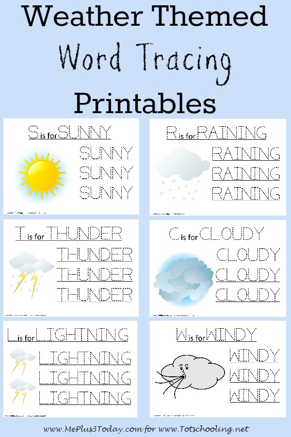 free weather themed word tracing printables totschooling toddler preschool kindergarten educational printables