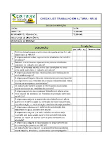 modelo de checklist