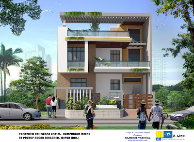 Modern Design Home Plans on Indian Model House Plans Exterior Views Home Design Inspiration