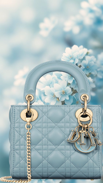 ♦Lady Dior mini sky blue cannage lambskin bag #brilliantluxury