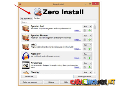 menjalankan program tanpa install di windows